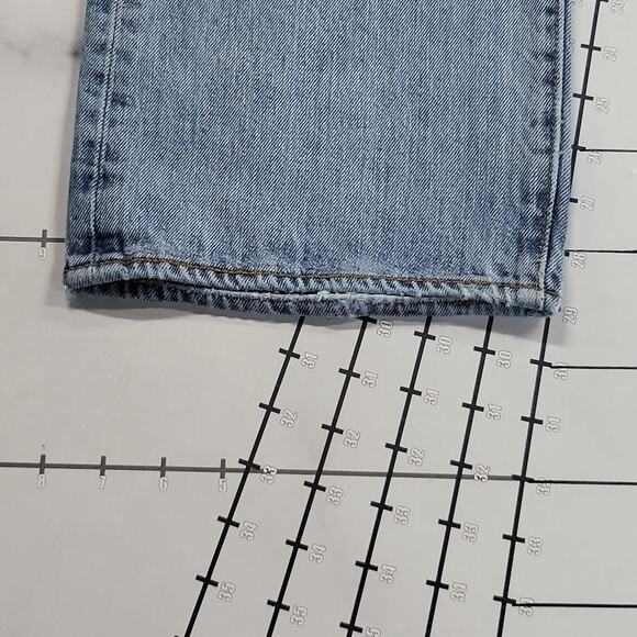 Levi's 501 Jeans Mens 38x30 Blue Faded Distressed Button Fly Repaired Grunge - Picture 9 of 10